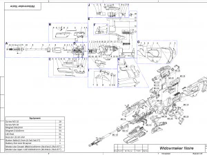 Widowmaker Noire Skin - Overwatch - Stampabile - File STL Modello di stampa 3D