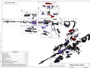 Widowmaker Noire Skin - Overwatch - Stampabile - File STL Modello di stampa 3D