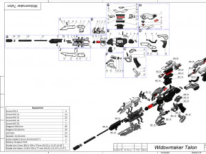 Widowmaker Talon - Overwatch - Stampabile - File STL Modello di stampa 3D