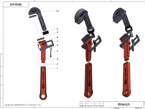 Wrench - BioShock - Printable - STL files 3D Print Model
