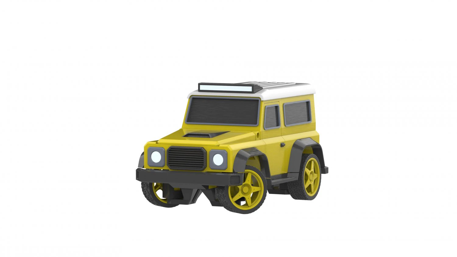 Jeep - Housing for RC Car - Printable - STL files 3D Print Model .c4d .max .obj .3ds .fbx .stl .blend