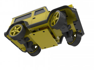 Jeep - Housing for RC Car - Printable - STL files 3D-Druckmodell