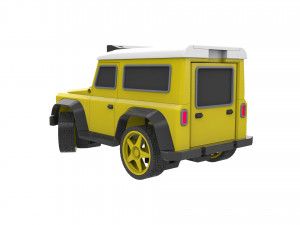 Jeep - Housing for RC Car - Printable - STL files 3D-Druckmodell