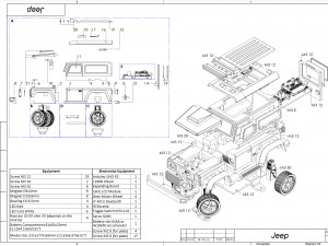 Jeep - Housing for RC Car - Printable - STL files 3D-Druckmodell