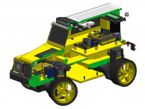 Jeep - Housing for RC Car - Printable - STL files 3D Print Model
