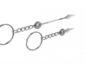 Portachiavi - Orisa Spear - Overwatch - Stampabile - File STL Modello di stampa 3D