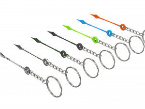 Keychain - Orisa Spear - Overwatch - Printable - STL files Modelo de Impressão 3D