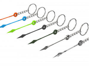 Keychain - Orisa Spear - Overwatch - Printable - STL files Modelo de Impressão 3D
