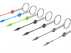 Portachiavi - Orisa Spear - Overwatch - Stampabile - File STL Modello di stampa 3D