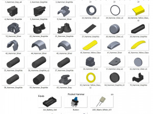 Reinhardt Rocket Hammer - Overwatch - Printable - STL files 3D 프린트 모델