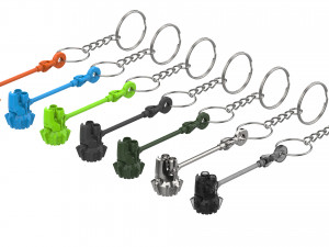 Keychain - Reinhardt Rocket Hammer - Overwatch - Printable - STL files 3D-printmodel