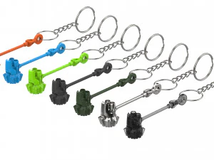 Porte-cl&eacute;s - Reinhardt Rocket Hammer - Overwatch - Imprimable - Fichiers STL Modèles 3D en vedette