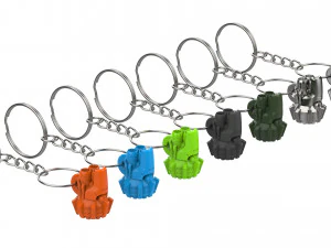 Porte-cl&eacute;s - Reinhardt Rocket Hammer - Overwatch - Imprimable - Fichiers STL Modèles 3D en vedette