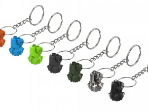 Porte-cl&eacute;s - Reinhardt Rocket Hammer - Overwatch - Imprimable - Fichiers STL Modèles 3D en vedette