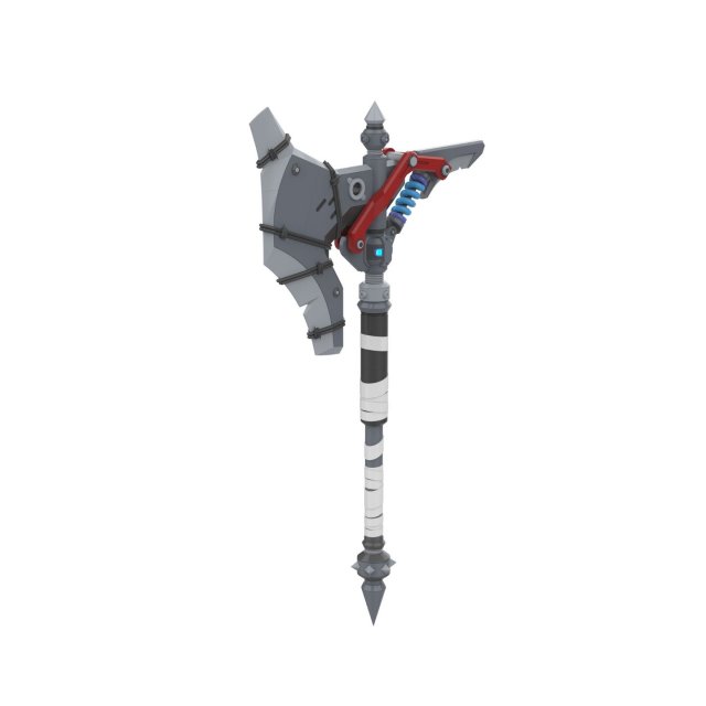 Junker Queen Axe - Overwatch - Printable - STL files 3D-printmodel .c4d .max .obj .3ds .fbx .stl .blend 
