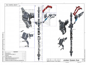 Junker Queen Axe - Overwatch - Printable - STL files 3D-printmodel