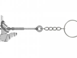 Keychain - Junker Queen Axe - Overwatch - Printable - STL files 3D Print Model