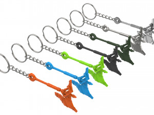 Keychain - Junker Queen Axe - Overwatch - Printable - STL files 3D Baskı Modeli