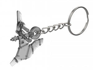 Keychain - Junker Queen Axe - Overwatch - Printable - STL files 3D Baskı Modeli