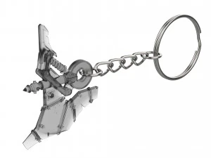 Keychain - Junker Queen Axe - Overwatch - Printable - STL files 3D Print Model
