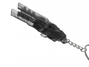 Keychain - Winston Tesla Cannon - Overwatch - Printable - STL 3D Print Model