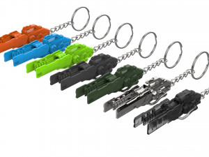 Keychain - Winston Tesla Cannon - Overwatch - Printable - STL 3D Print Model