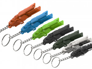 Keychain - Winston Tesla Cannon - Overwatch - Printable - STL 3D Print Model