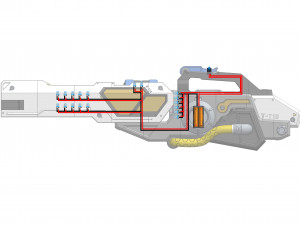 Winston Tesla Cannon - Overwatch - Printable - STL files - Personal Use Modello di stampa 3D