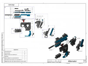 Alternator - APEX - Printable - STL OBJ CAD bundle - Commercial Use 3D Print Model