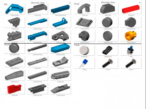 Alternator - APEX - Printable - STL OBJ CAD bundle - Commercial Use 3D Baskı Modeli
