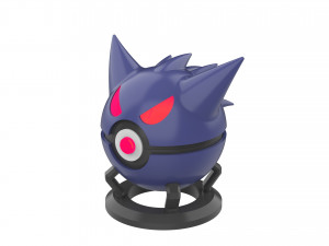 Gengar PokeBall - Printable - STL files - Personal Use 3D Print Model