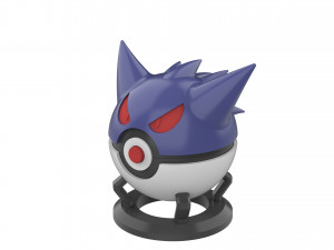 Gengar PokeBall - Printable - STL files - Personal Use 3D Print Model