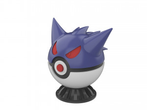 Gengar PokeBall - Printable - STL files - Personal Use 3D Print Model
