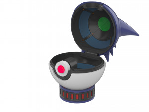 Gengar PokeBall - Printable - STL files - Personal Use 3D Print Model