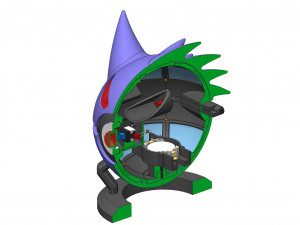 Gengar PokeBall - Printable - STL files - Personal Use 3D Print Model