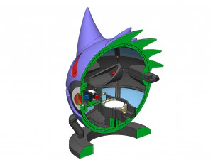 Gengar PokeBall - Printable - STL files - Personal Use 3D Print Model