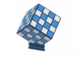 Cube Chess Board - Printable - STL files - Type 2 3D Print Model