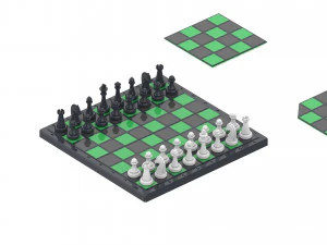 Cube Chess Board - Printable - STL files - Type 2 3D Print Model