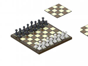 Cube Chess Board - Printable - STL files - Type 2 3D Print Model