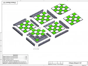 Cube Chess Board - Printable - STL files - Type 2 3D Print Model