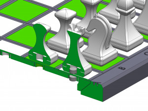 Cube Chess Board - Printable - STL files - Type 2 Model do druku 3D