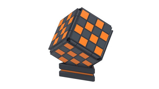 Cube Chess Board - Printable - STL files - Type 1 3D प्रिंट मॉडल .c4d .max .obj .3ds .fbx .stl .blend 