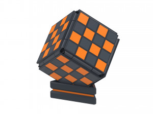 Cube Chess Board - Printable - STL files - Type 1 3D Print Model