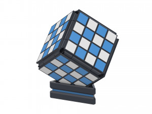 Cube Chess Board - Printable - STL files - Type 1 3D प्रिंट मॉडल