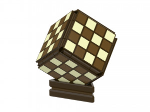 Cube Chess Board - Printable - STL files - Type 1 3D प्रिंट मॉडल