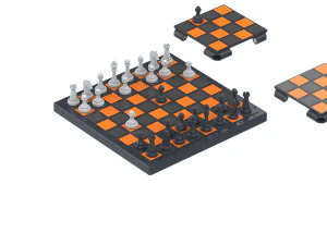 Cube Chess Board - Printable - STL files - Type 1 3D Print Model