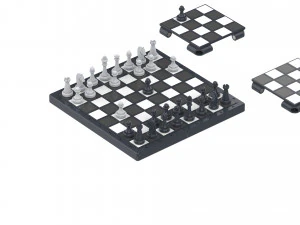 Cube Chess Board - Printable - STL files - Type 1 3D Print Model