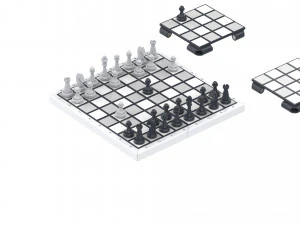 Cube Chess Board - Printable - STL files - Type 1 3D Print Model