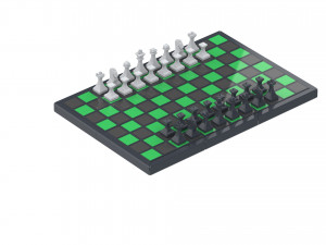 Cube Chess Board - Printable - STL files - Type 1 3D प्रिंट मॉडल