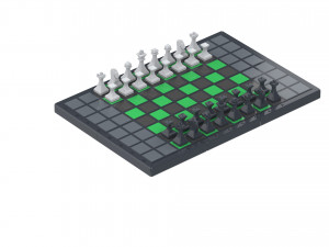 Cube Chess Board - Printable - STL files - Type 1 3D प्रिंट मॉडल